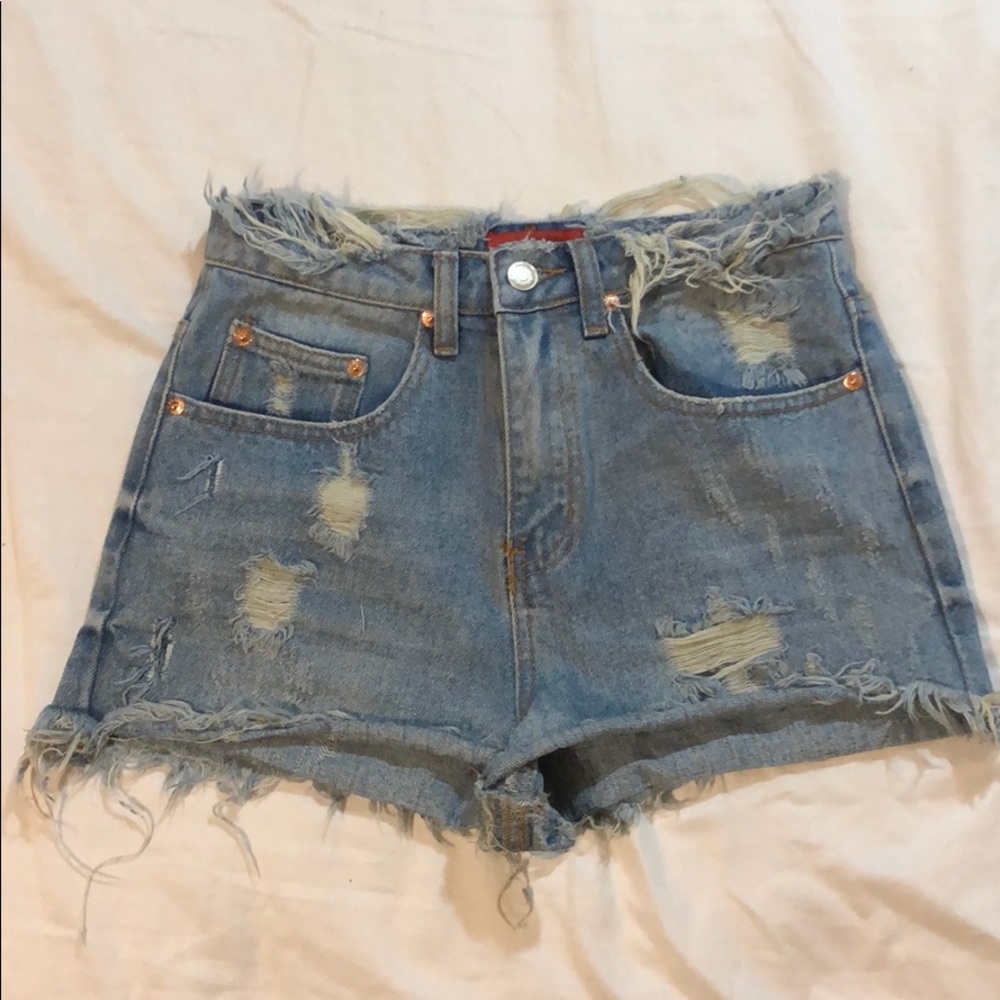 High waisted shorts